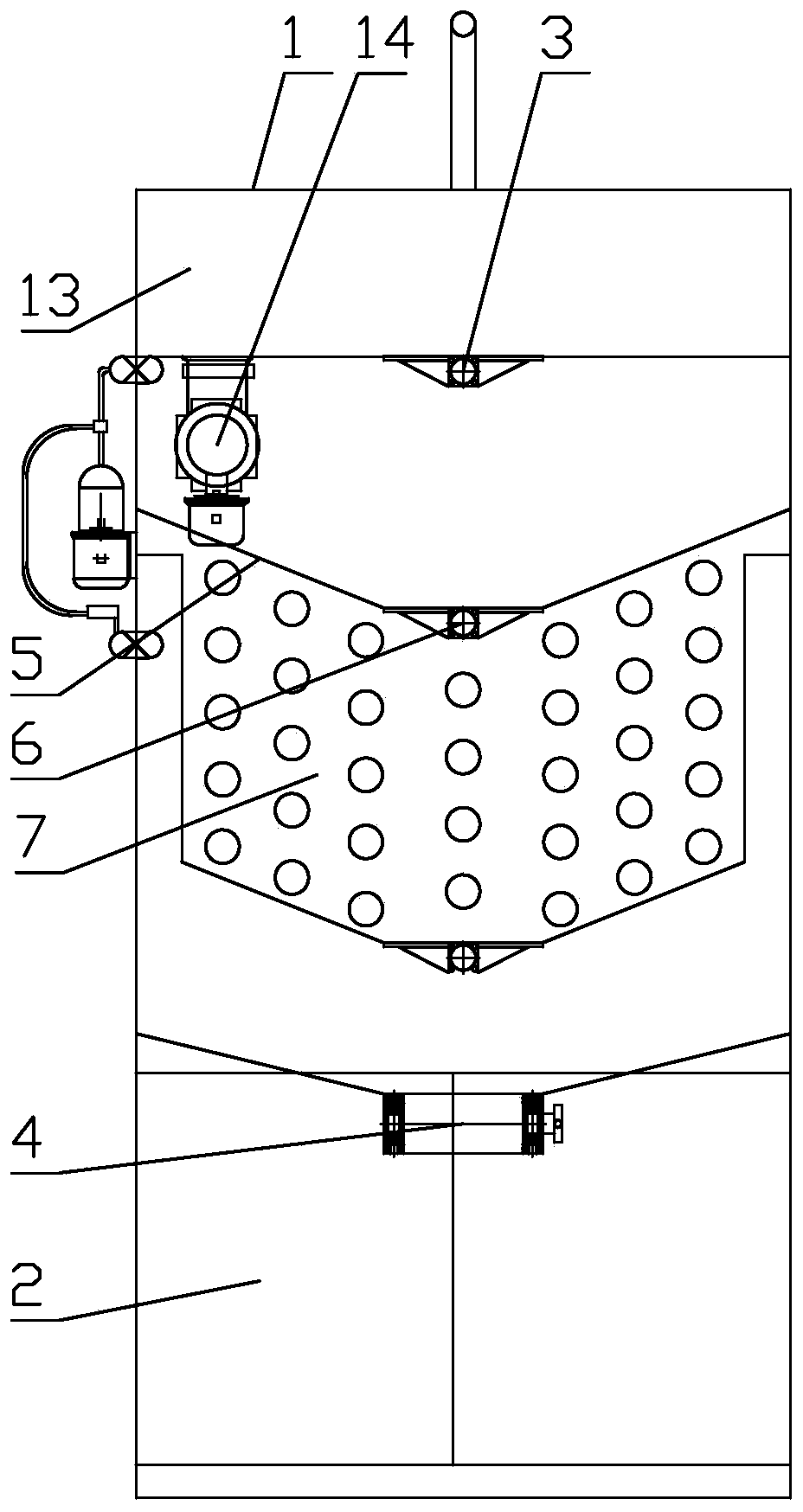 Vacuum seal garbage can with vegetable washing sink arranged at upper part