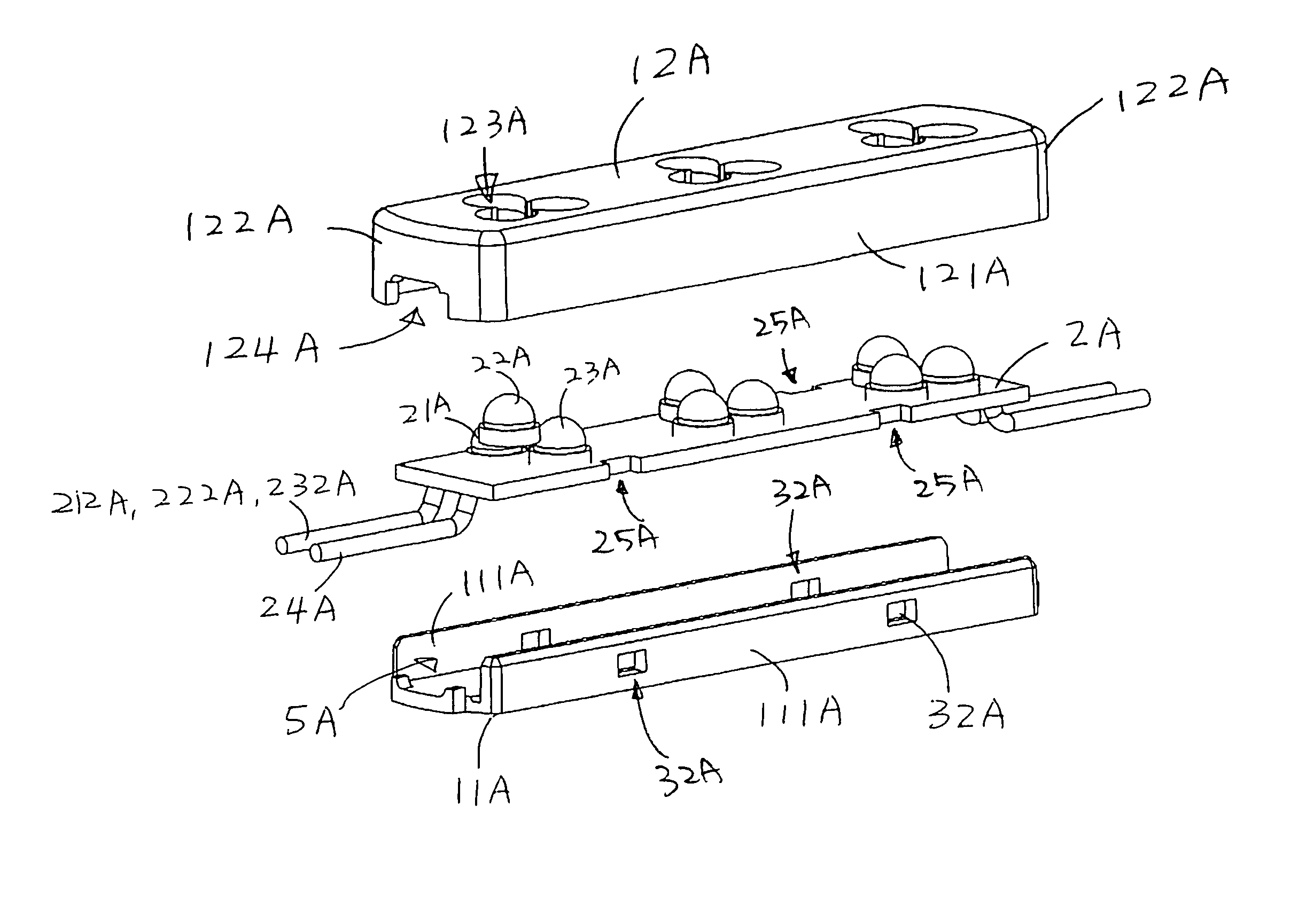 LED illuminating device