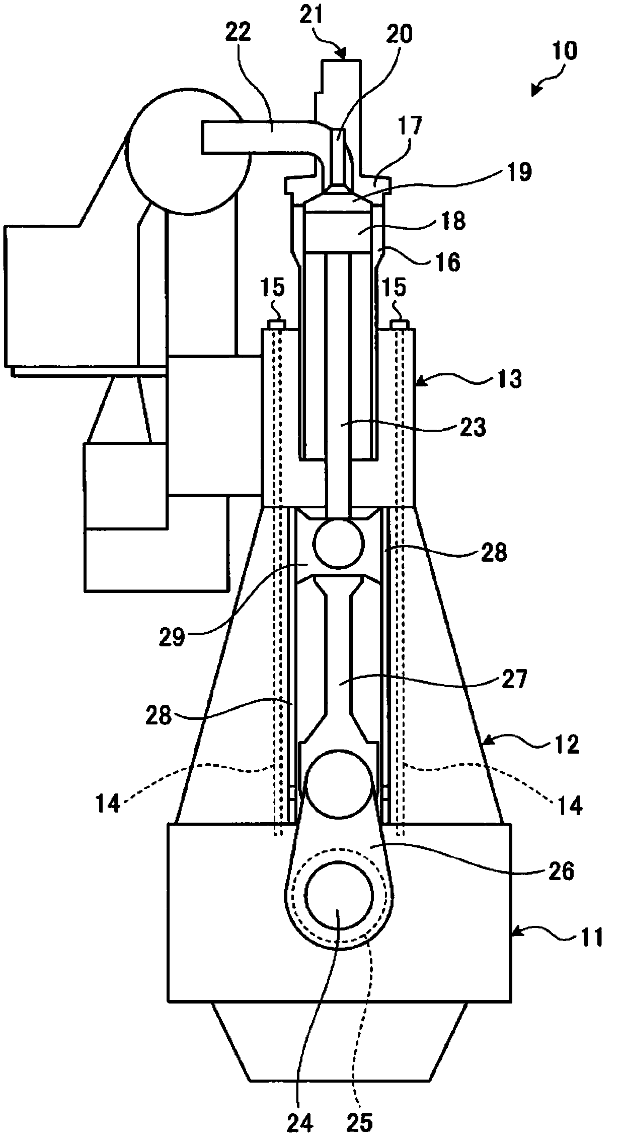 Cylinder jacket and crosshead-type internal combustion engine