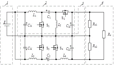 Input-parallel and output-series Sepic-Cuk type combined direct-current converter