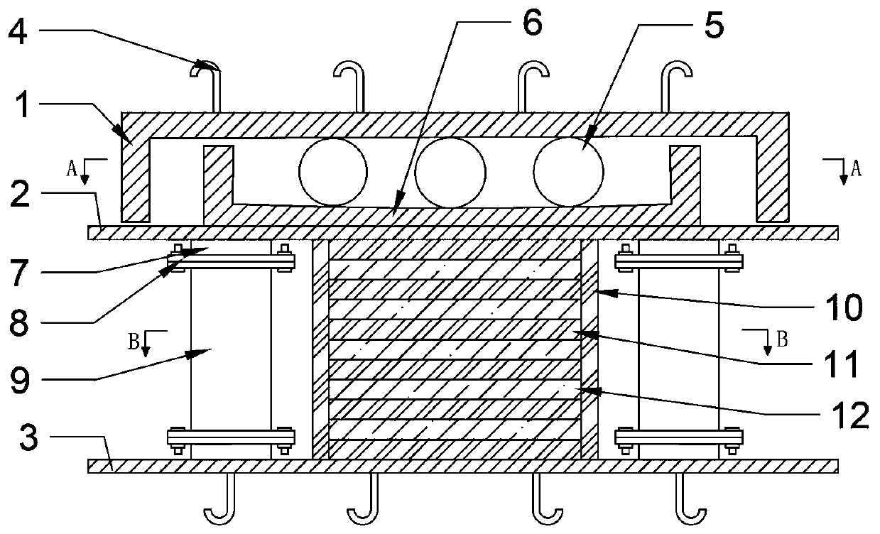 A connected two-way shock-isolation bearing system