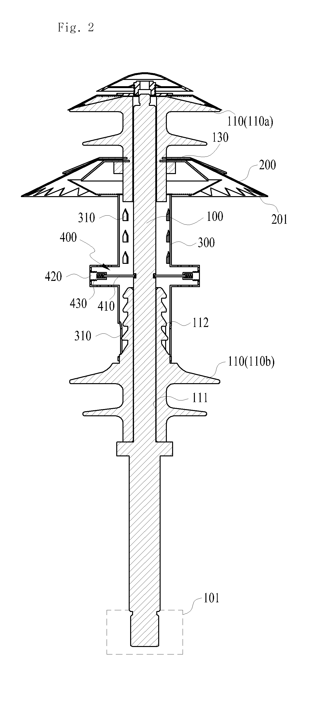 Bipolar lightning protection apparatus having light emitting unit