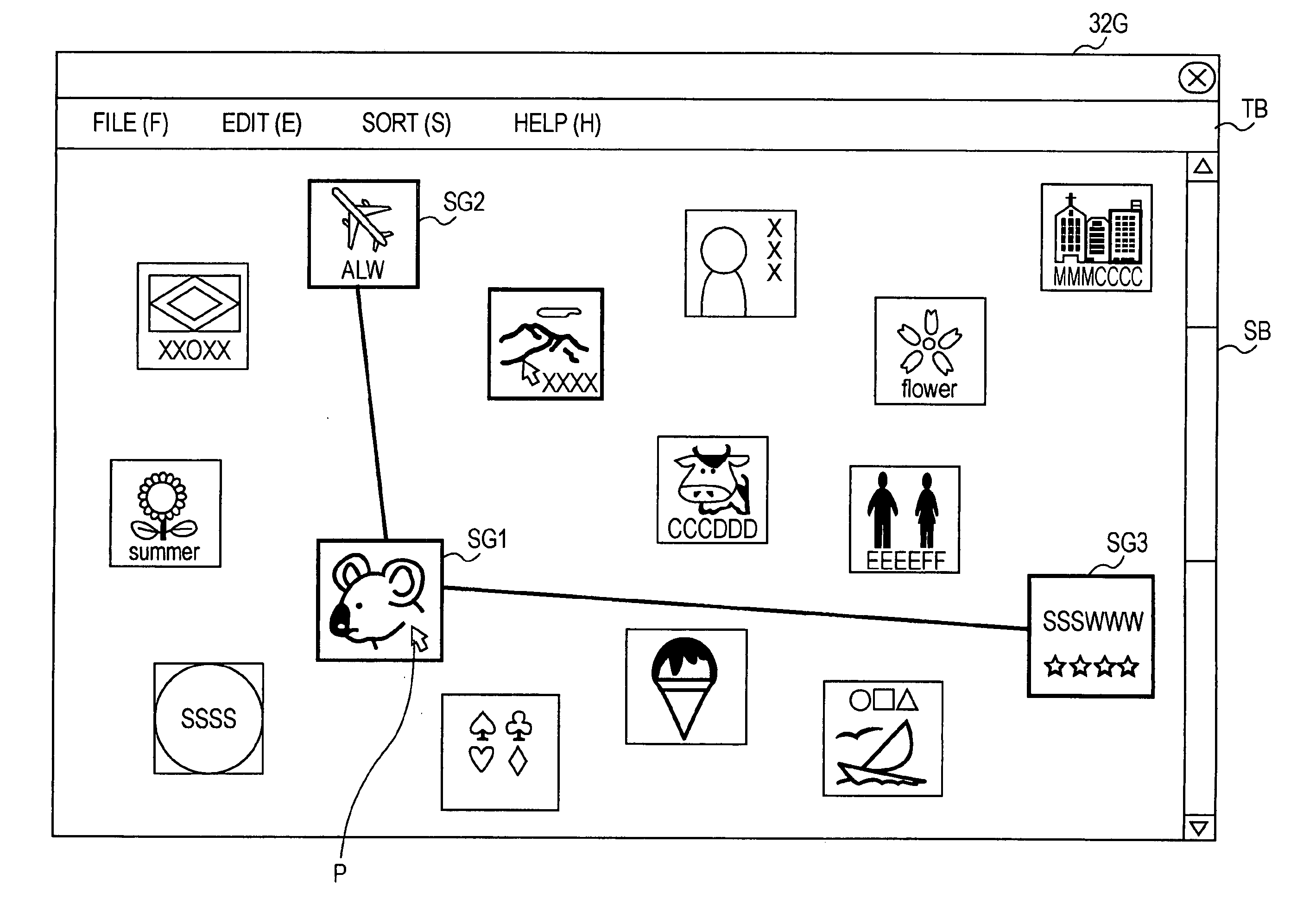 Method and program for displaying information and information processing apparatus