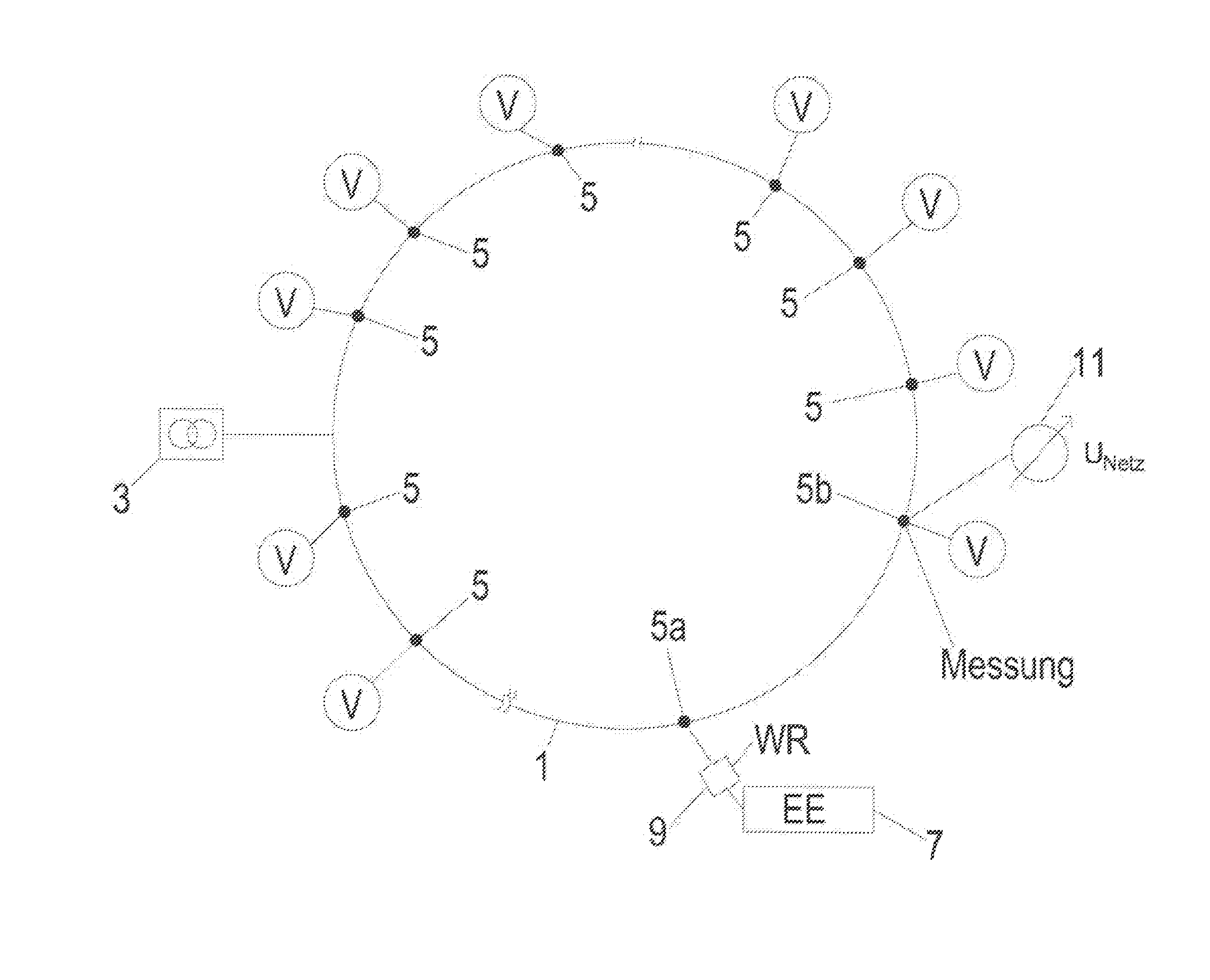 Method for operating an energy generator with inverter operation depending on a mains voltage and circuit layout