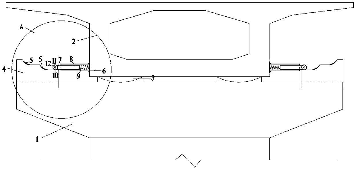 Rolling lifting type bridge anti-seismic check block device