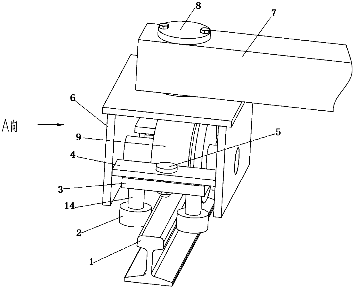 Concrete feeding vehicle walking device and concrete feeding vehicle