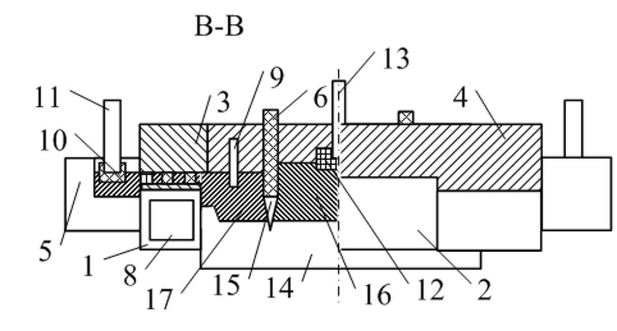 Continuous casting method and device for aluminum alloy compounded ingot