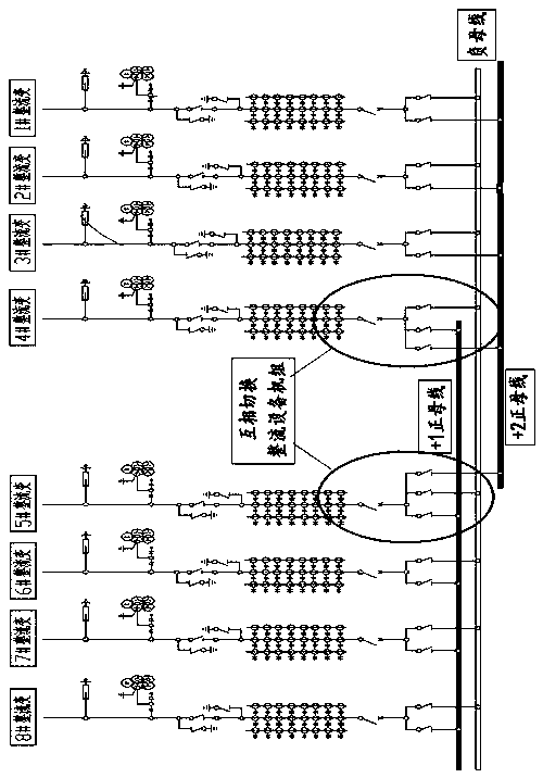 Redundant switching control system of thyristor rectifying device under compensation operation in aluminum electrolytic cell