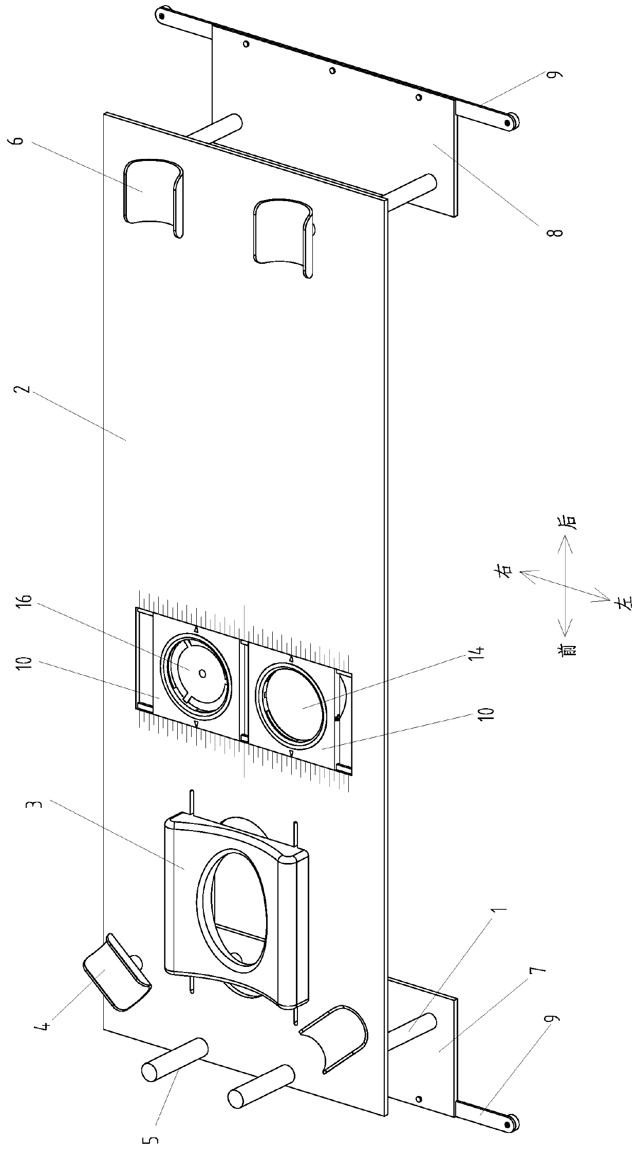 Body position fixing device for spiral tomography of patient with large breasts after breast-conserving surgery