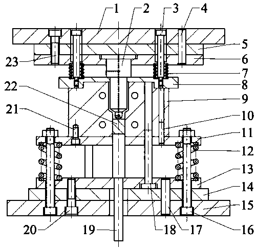 A kind of extruding die and method of corner expanding diameter by using bar material to prepare pipe