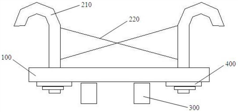 Steel structure foundation embedded bolt structure and construction method thereof