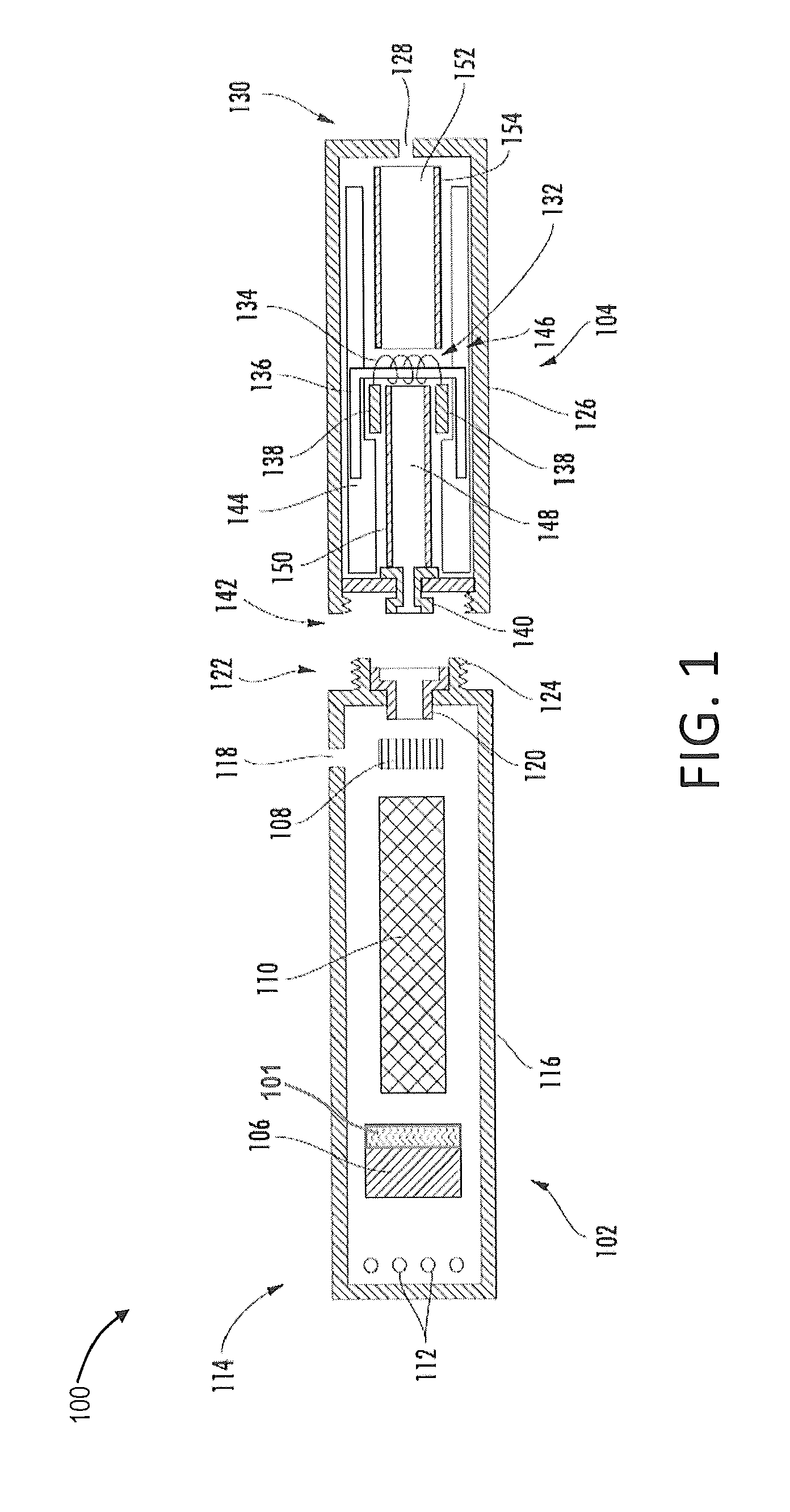 Electronic smoking article with improved storage of aerosol precursor compositions