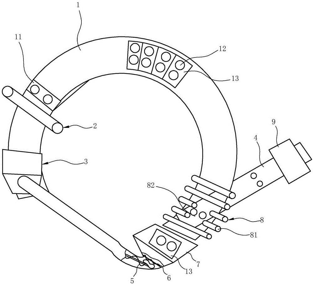 A kind of spring roll leather making machine