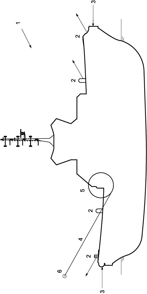 Azimuth friction free towing point