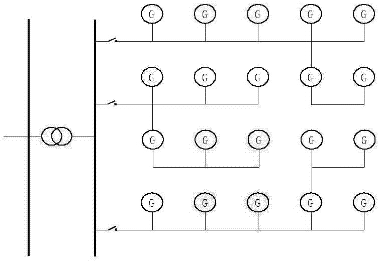 Method for selecting type of topological structure of offshore wind power plant current collecting system