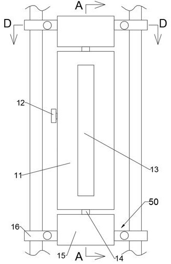 External connection type automatic disinfection handle of iron fence door