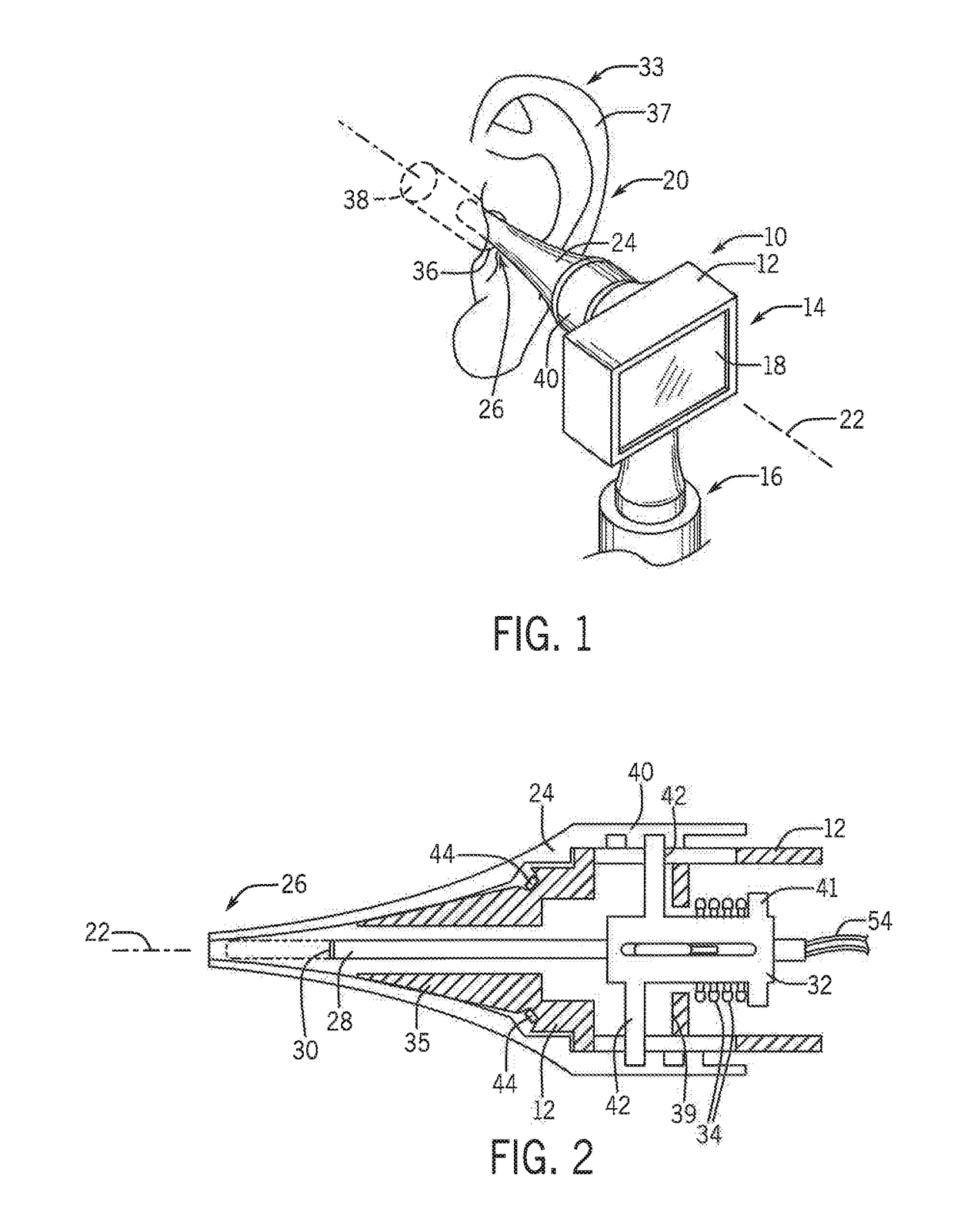 Otoscope Providing Low Obstruction Electronic Display