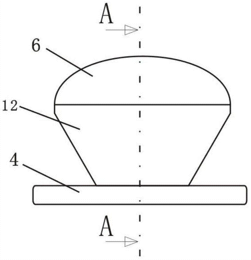 Remote fluorescent LED (Light Emitting Diode) device