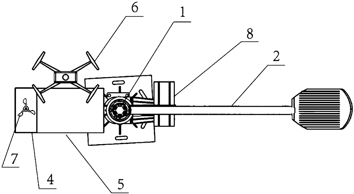 Multifunctional street lamp capable of starting and monitoring flight state of unmanned aerial vehicle and control method