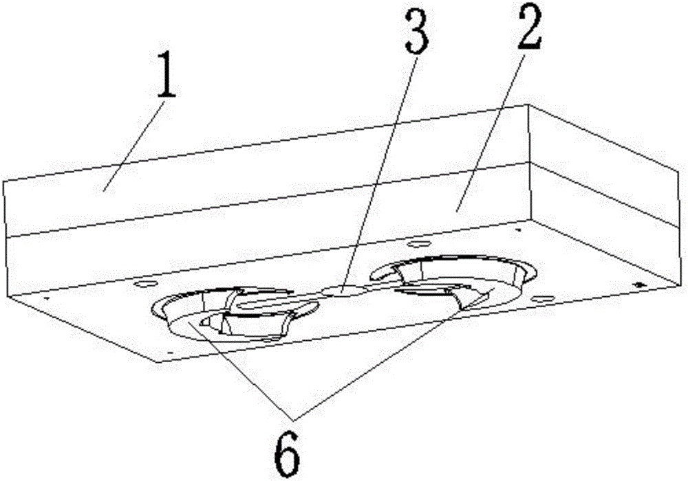 Front mold structure of injection mold