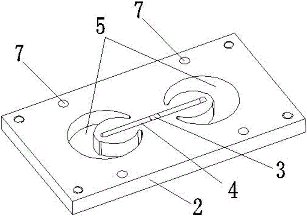 Front mold structure of injection mold