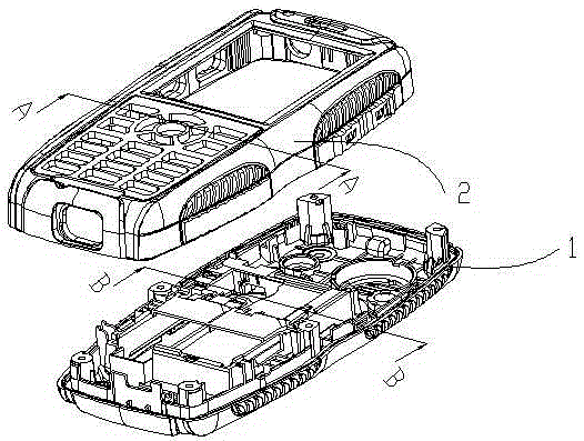 Waterproof and shockproof structure and mobile phone using the waterproof and shockproof structure