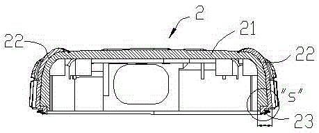 Waterproof and shockproof structure and mobile phone using the waterproof and shockproof structure