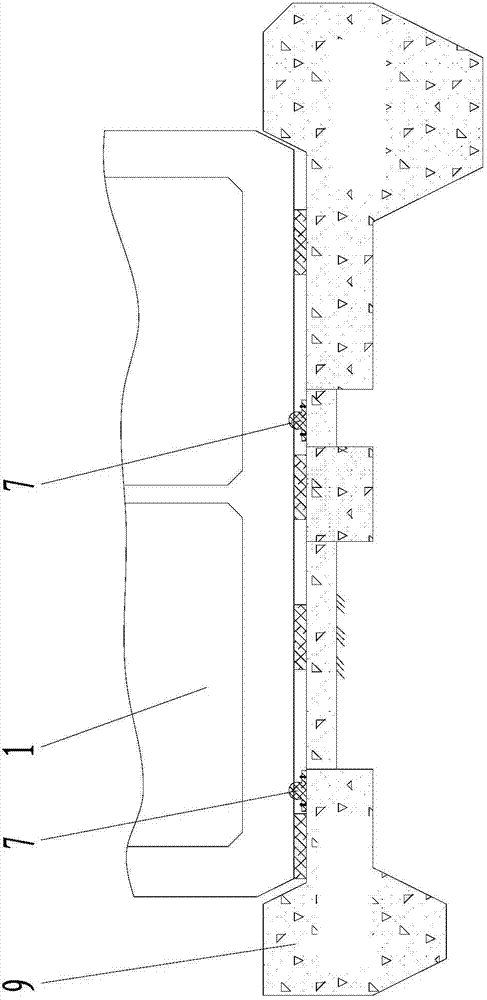 Dock gate caisson structure capable of achieving two-way water stop