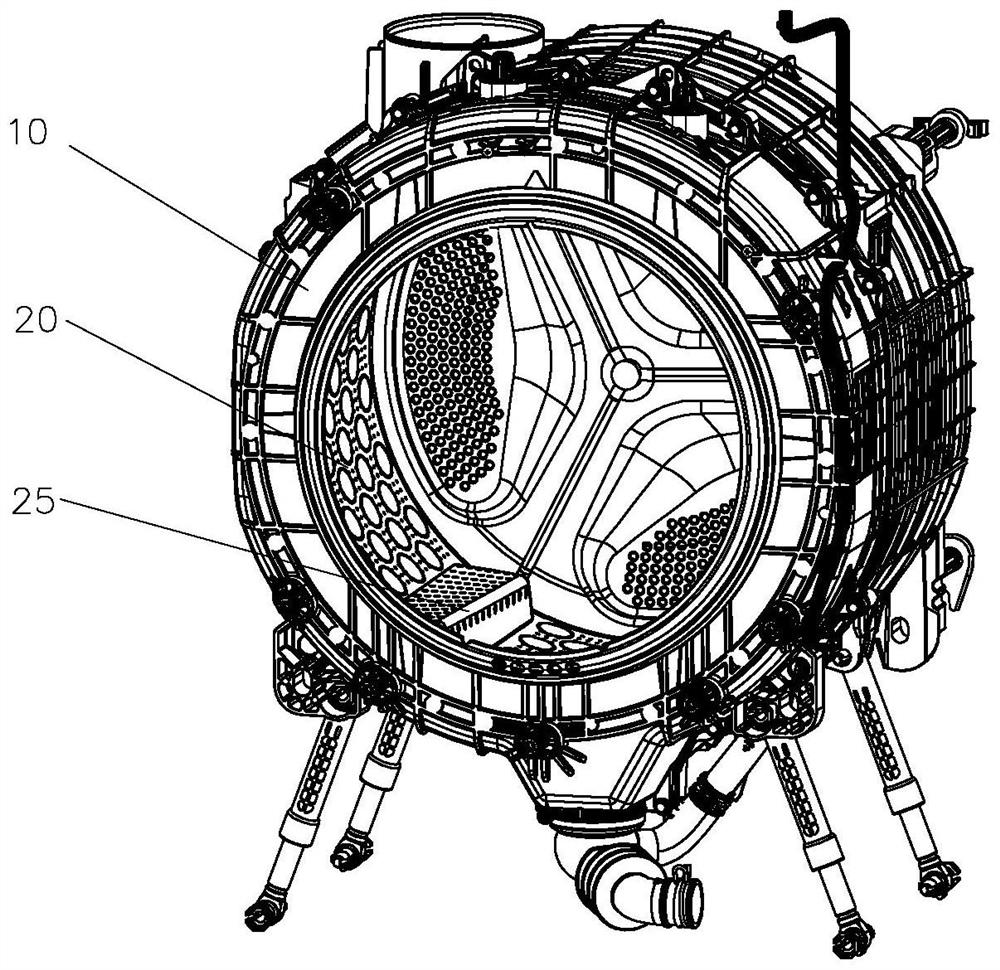 Washing machine cleaning device, washing machine and cleaning control method thereof