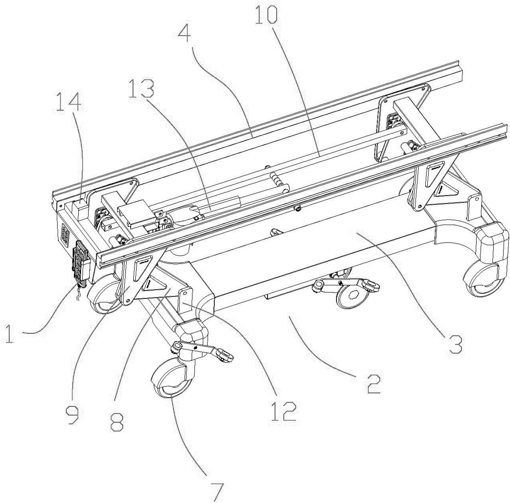 Automatic medical butt-joint cart