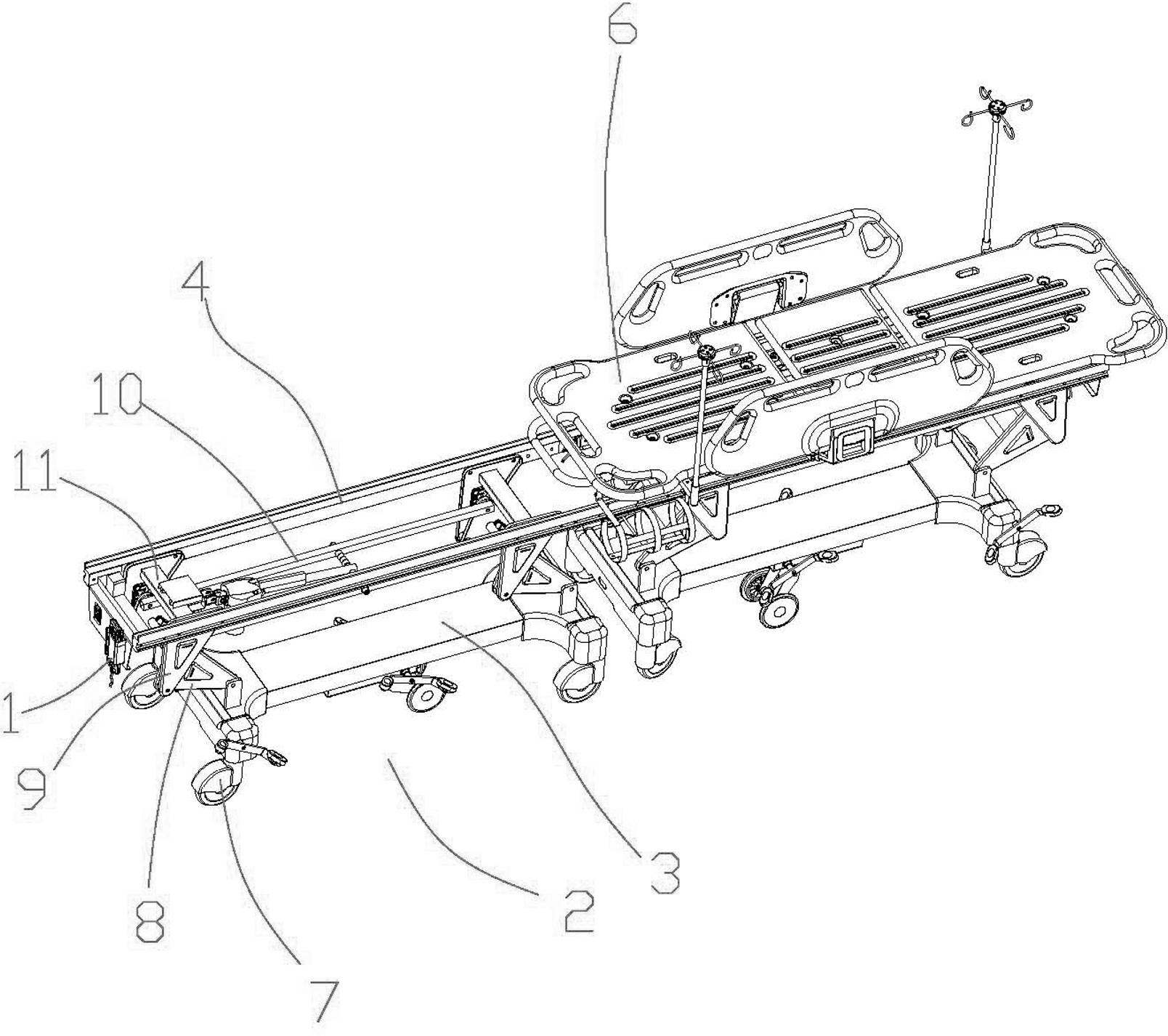 Automatic medical butt-joint cart