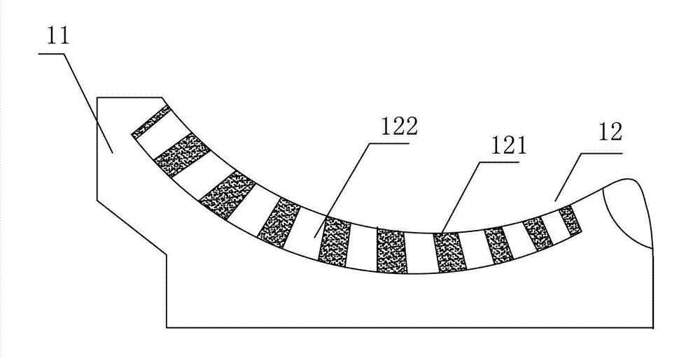 Lost foam casting type composite wear-resistant component and casting method thereof