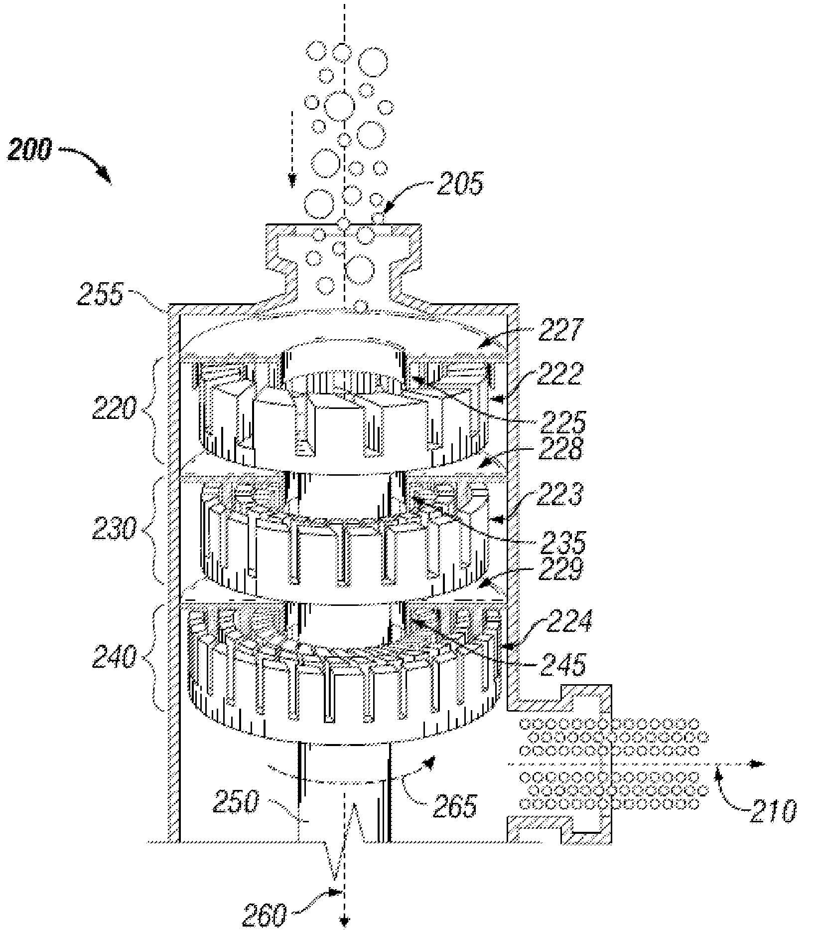 High shear system and method for the production of acids