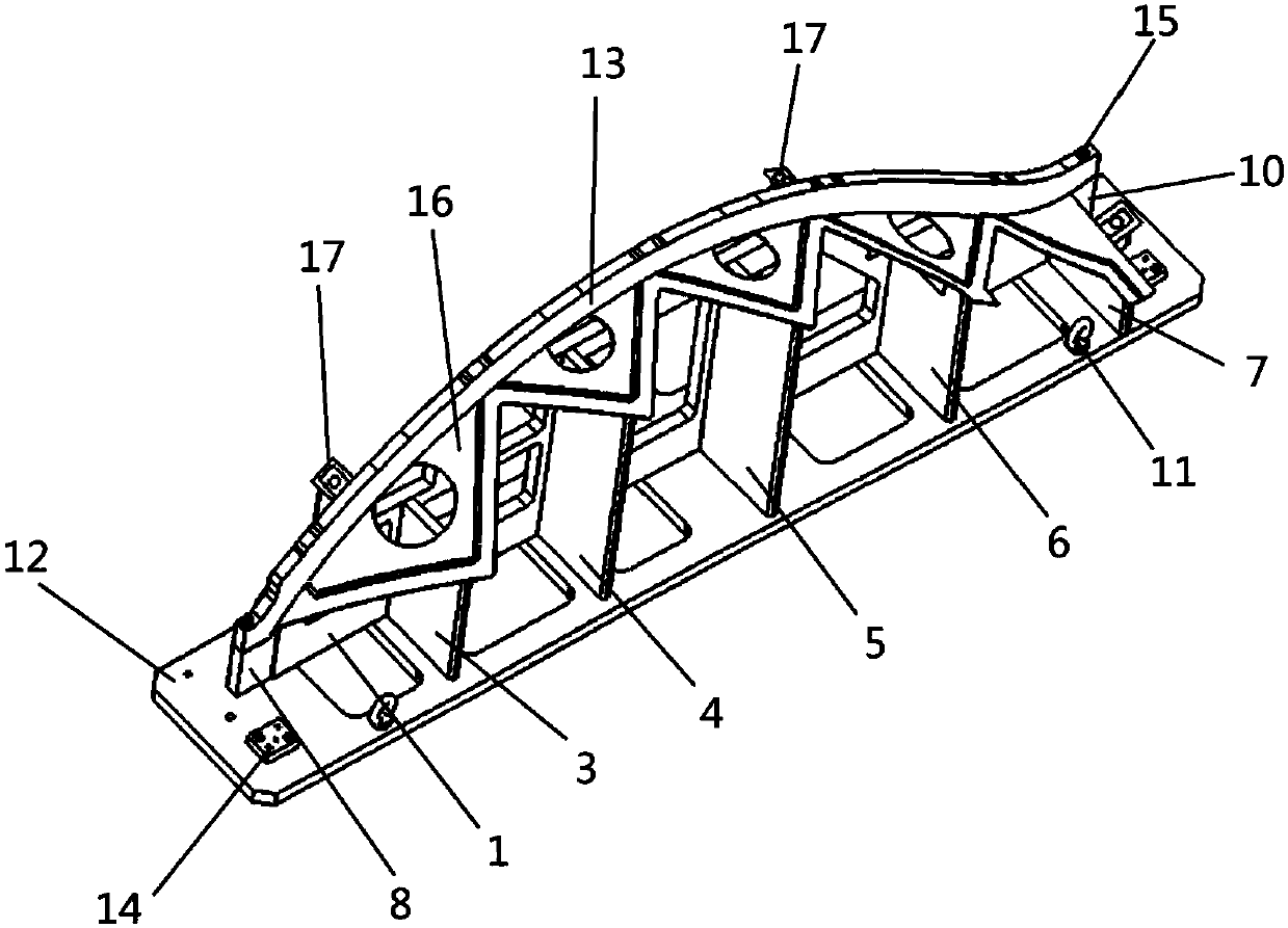 A large thin plate laser cutting fixture and its processing method