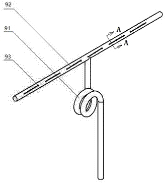 Liquid distribution mixing device used for plate shell type heat exchanger