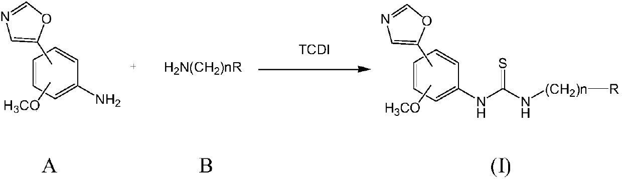 Thiourea compounds and preparation method and application thereof