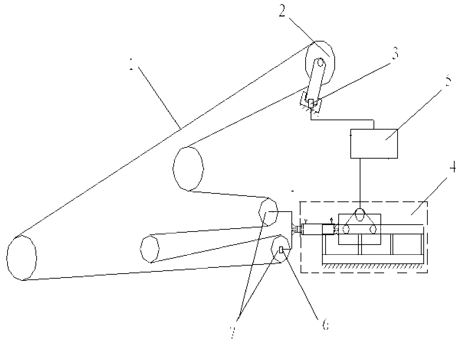 Automatic tensioning system of belt conveyor and applications thereof