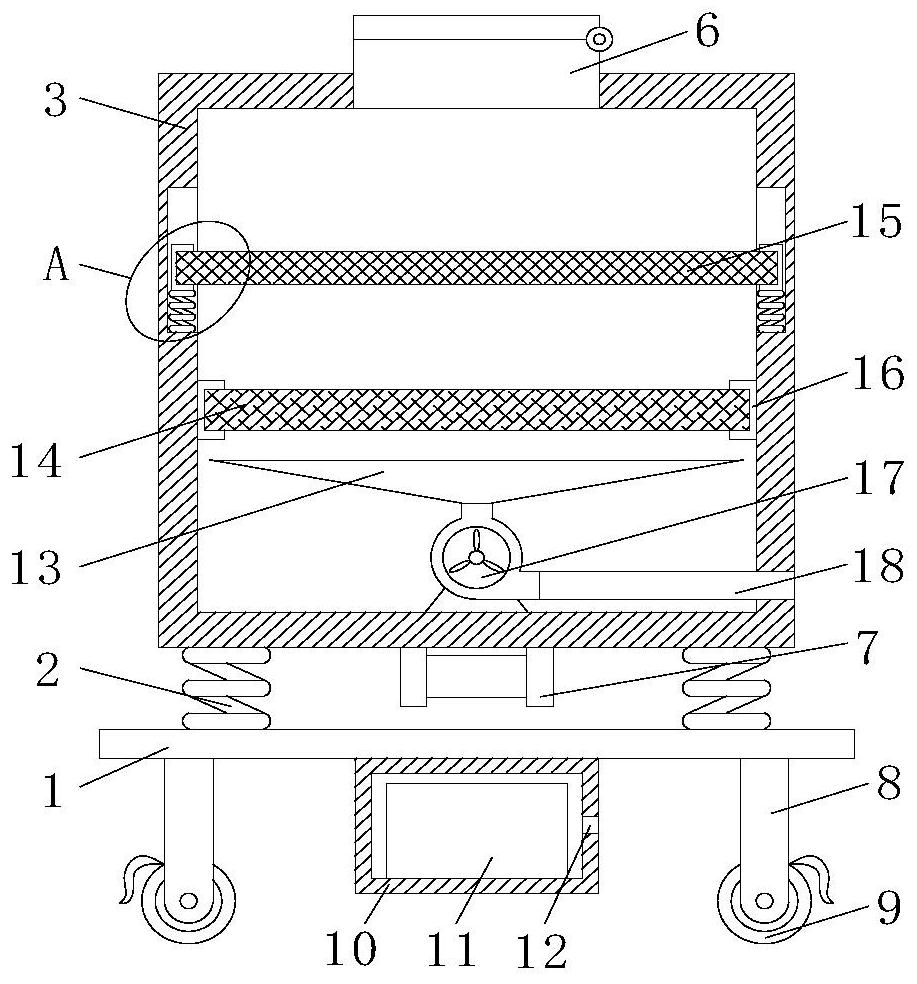 Chemical raw material pollution dust falling device