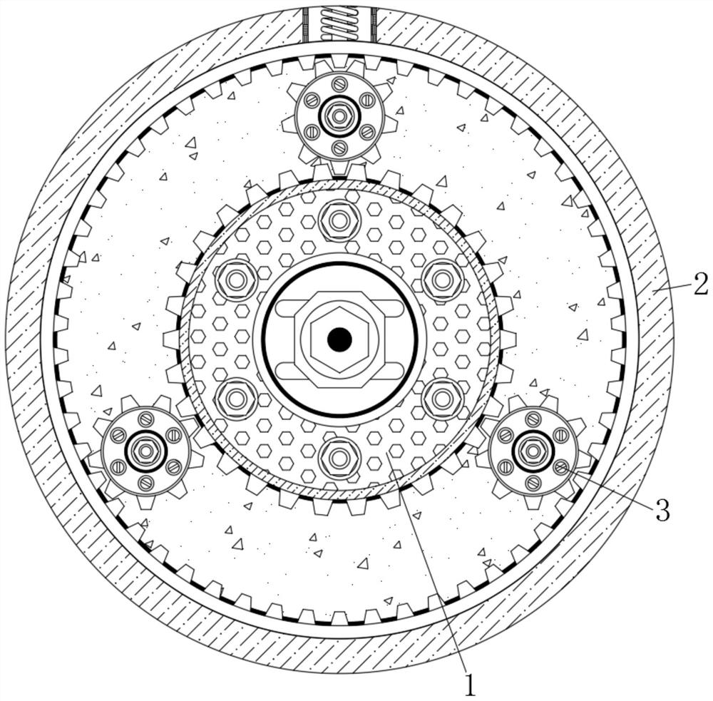 Winding device with mistaken touch function and used for emergency security and protection waterproof pipe