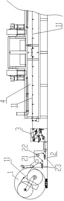 Production equipment for coating and gold-stamping amboss of wallpaper