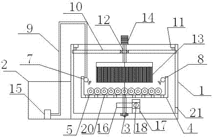 Cleaning machine for fruits