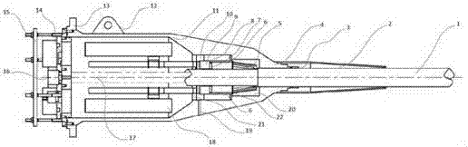 Underwater umbilical cable terminal dragging system