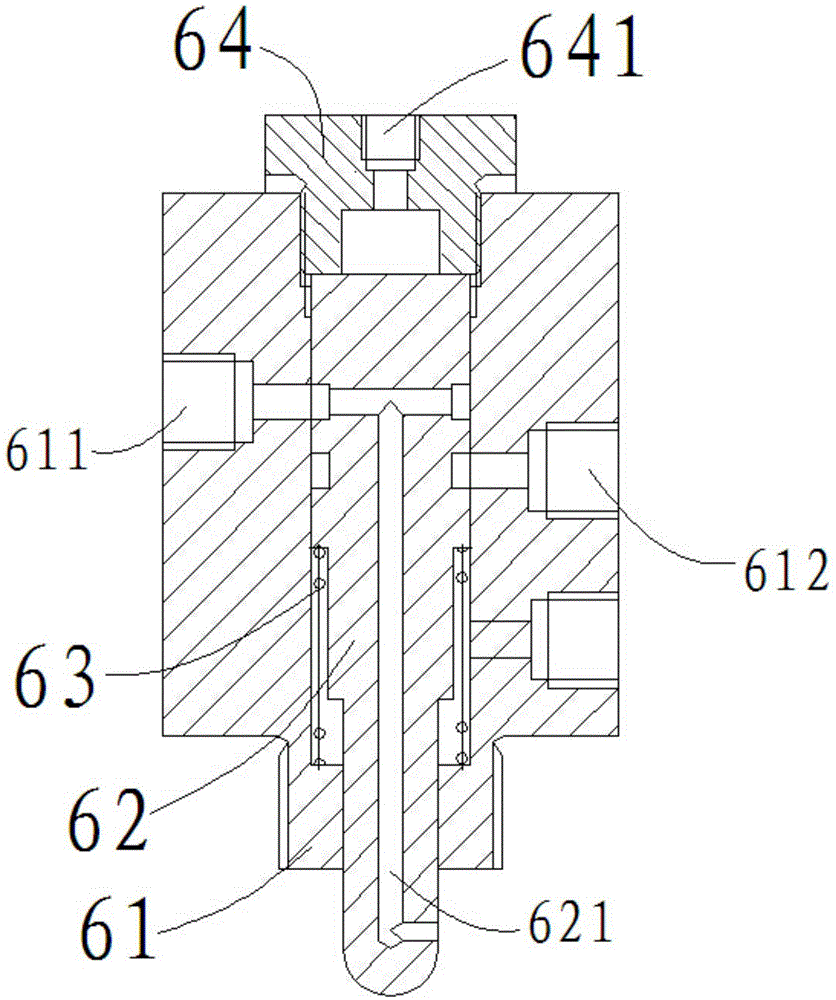 Hydraulic system of vibrating pile driver