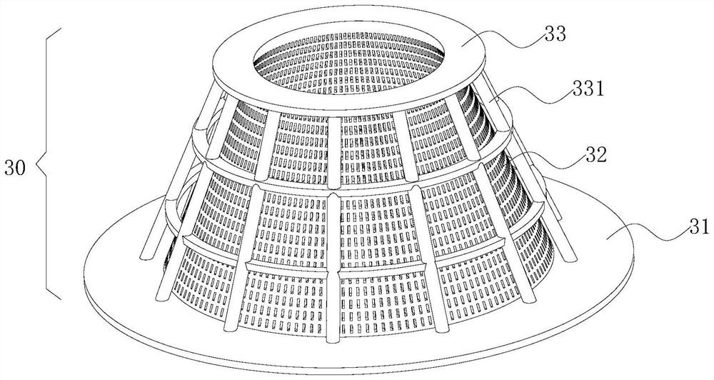 Screening device for petroleum-contaminated soil treatment