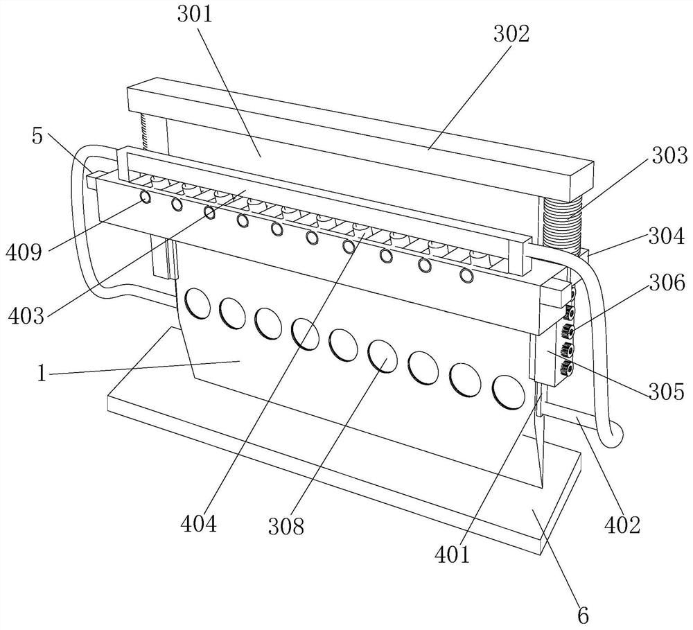 Potato slicing anti-sticking device