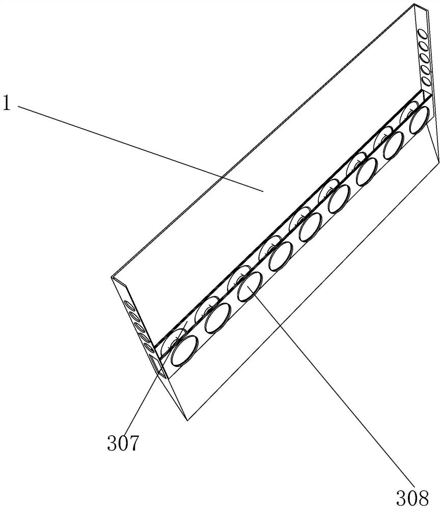 Potato slicing anti-sticking device