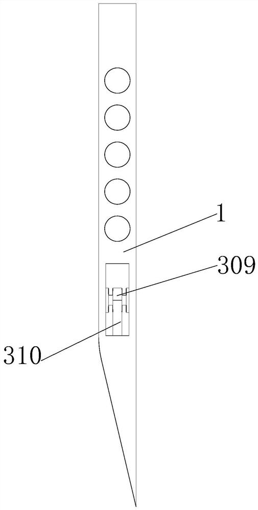 Potato slicing anti-sticking device