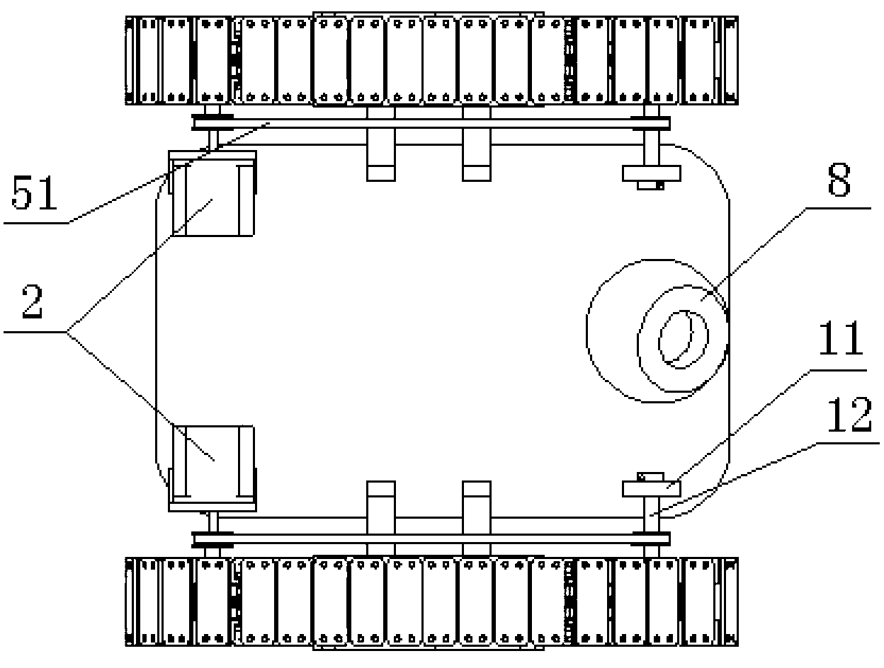 Curved surface self-adaption magnetic adsorption wall-climbing robot