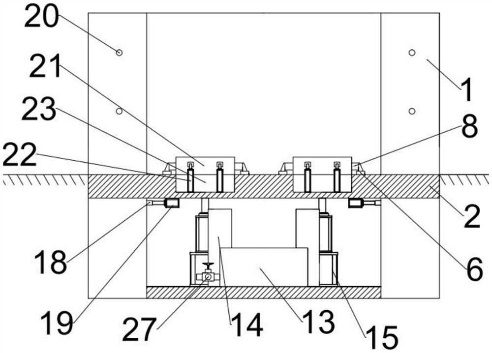 A lifting device for automobile maintenance with automatic alignment function