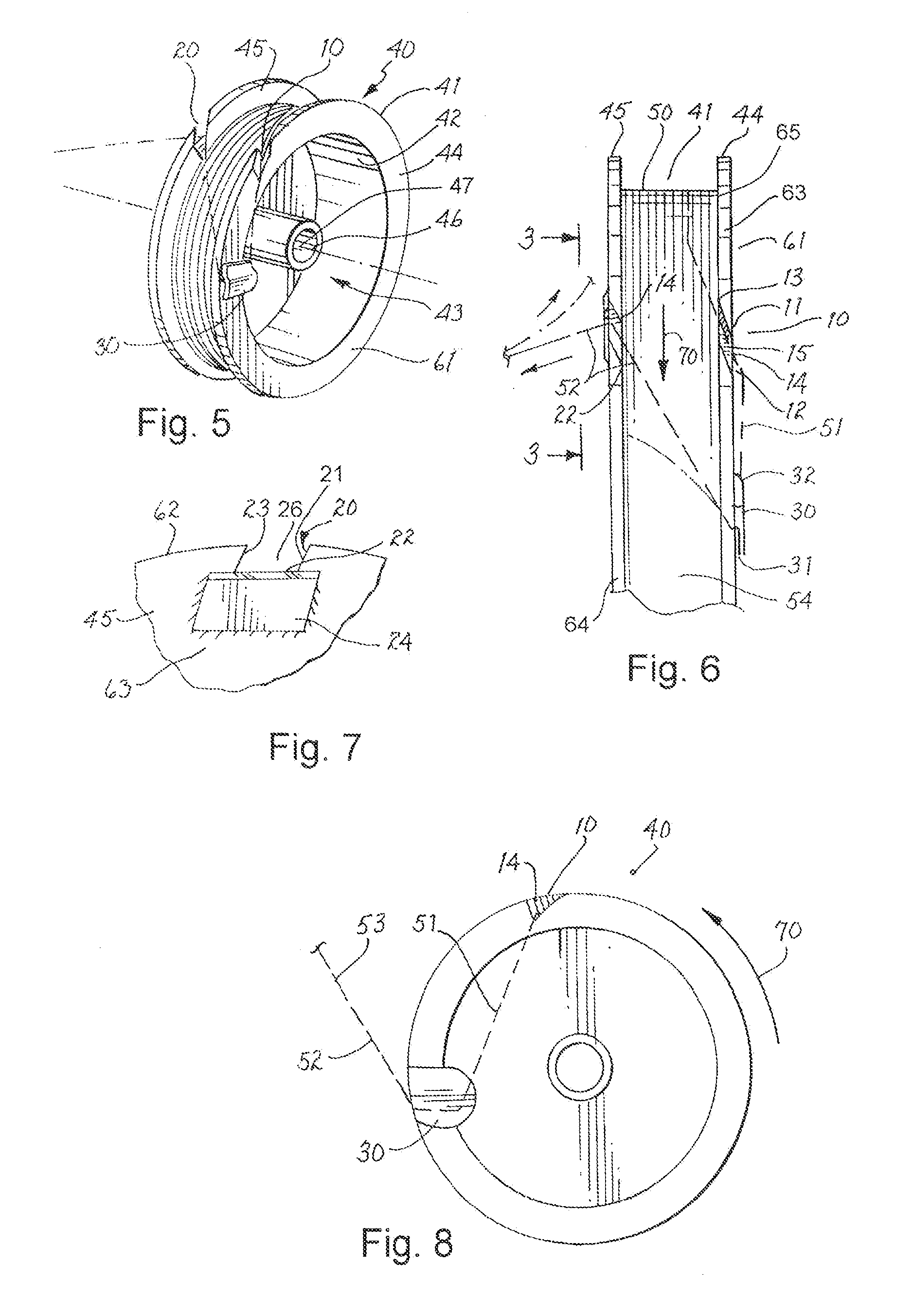 Fishing Line Dispensing Arrangement and Method